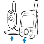 Bab&aacute; eletr&ocirc;nica digital com c&acirc;mera Avent